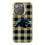 Carolina Panthers Plaid Bling Phone Case-0