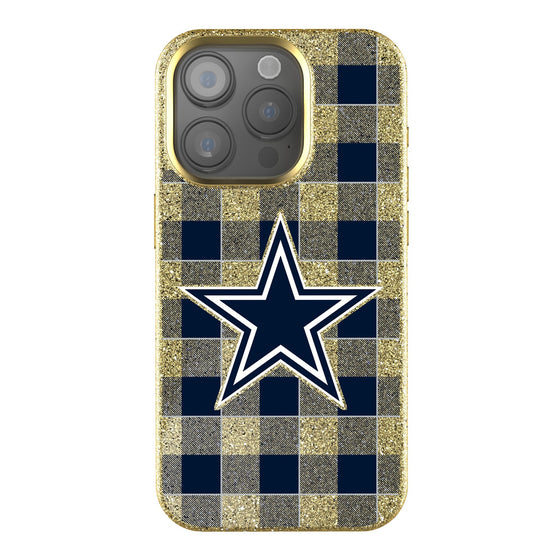 Dallas Cowboys Plaid Bling Phone Case-0