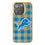 Detroit Lions Plaid Bling Phone Case-0