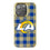 Los Angeles Rams Plaid Bling Phone Case-0