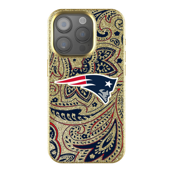 New England Patriots Paisley Bling Phone Case-0