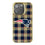 New England Patriots Plaid Bling Phone Case-0