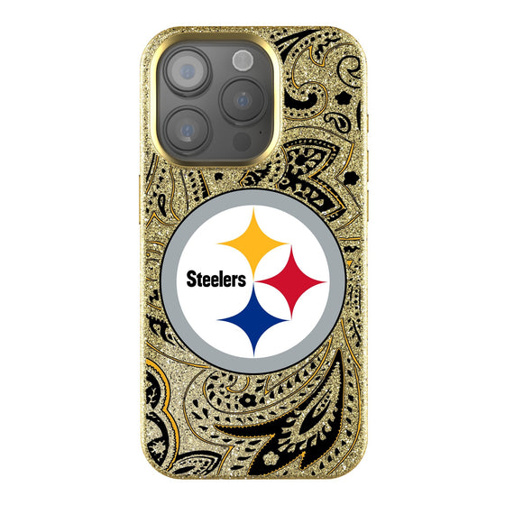 Pittsburgh Steelers Paisley Bling Phone Case-0