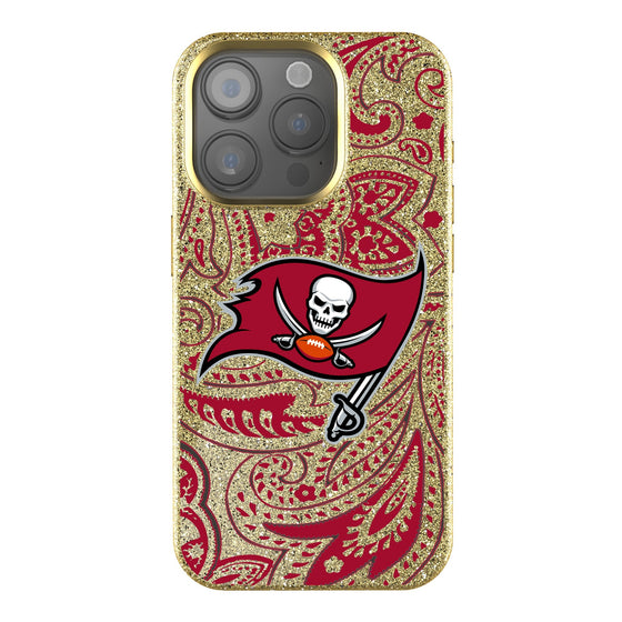 Tampa Bay Buccaneers Paisley Bling Phone Case-0