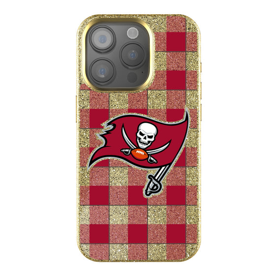 Tampa Bay Buccaneers Plaid Bling Phone Case-0