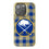 Buffalo Sabres Plaid Bling Phone Case-0