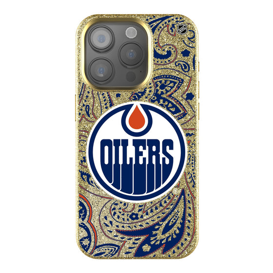 Edmonton Oilers Paisley Bling Phone Case-0