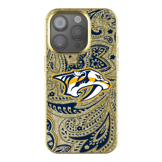 Nashville Predators Paisley Bling Phone Case-0