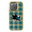 San Jose Sharks Plaid Bling Phone Case-0