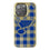 St. Louis Blues Plaid Bling Phone Case-0