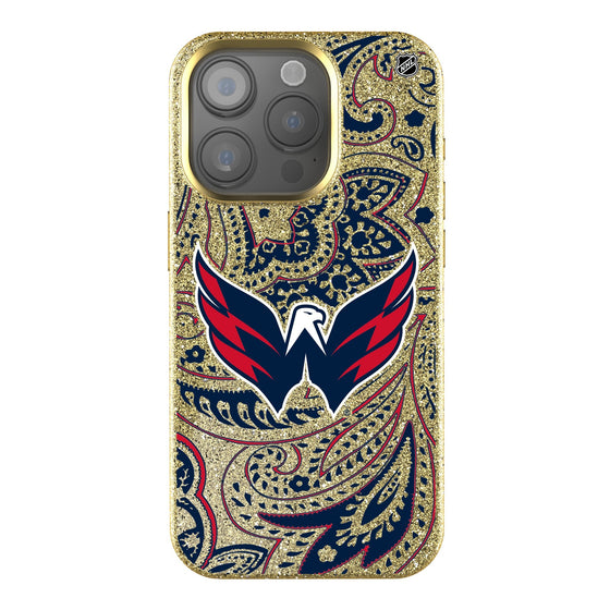 Washington Capitals Paisley Bling Phone Case-0