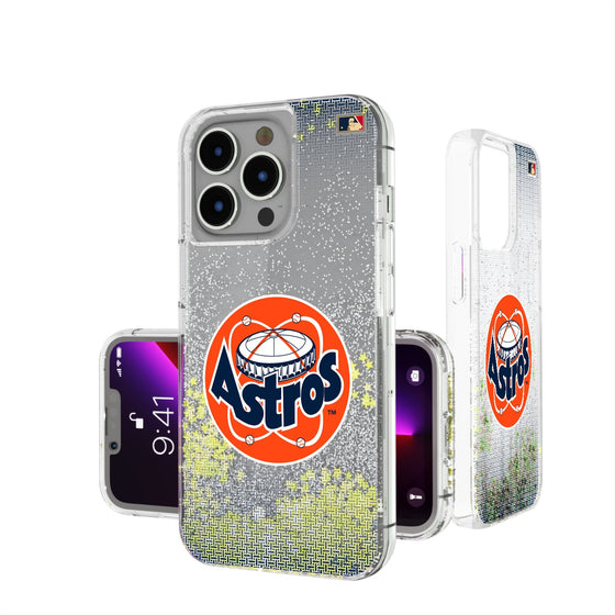 Houston Astros 1977-1993 - Cooperstown Collection Linen Glitter Phone Case-0