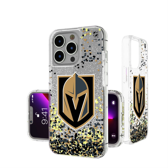 Vegas Golden Knights Confetti Glitter Phone Case-0