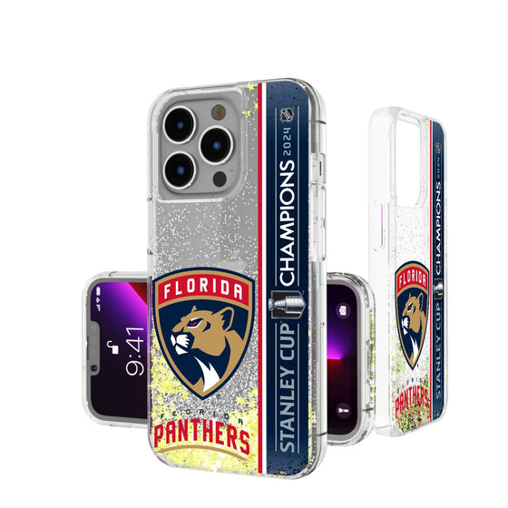 Florida Panthers 2024 Stanley Cup Glitter Phone Case-0
