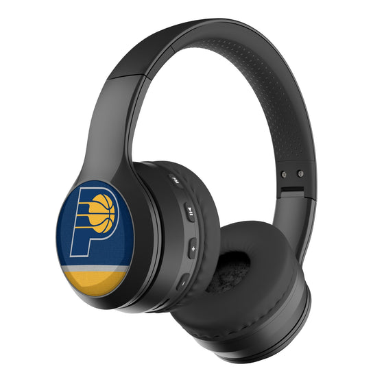 Indiana Pacers Stripe Wireless Over-Ear BT Headphones With Case-0