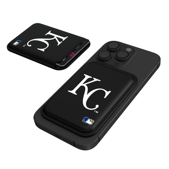 Kansas City Royals Insignia Black Magnetic Credit Card Wallet-0