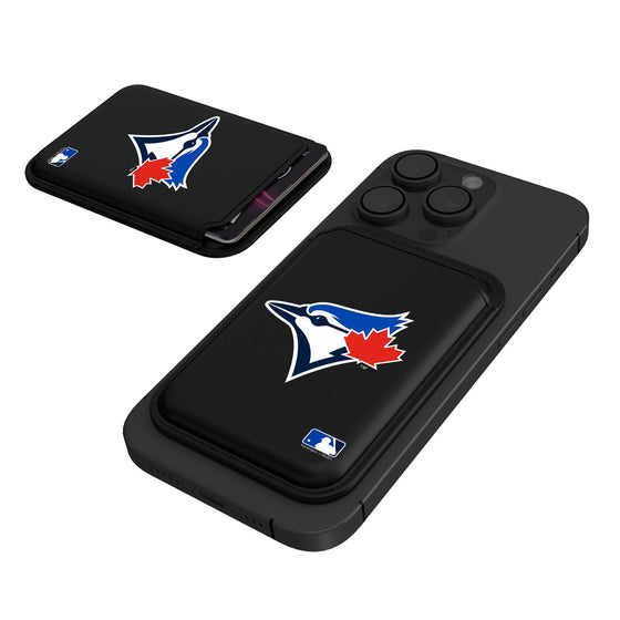 Toronto Blue Jays Insignia Black Magnetic Credit Card Wallet-0