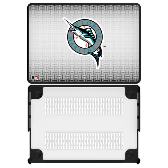 Miami Marlins 1993-2011 - Cooperstown Collection Linen Laptop Case-0