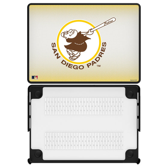 San Diego Padres 1969-1984 - Cooperstown Collection Linen Laptop Case-0