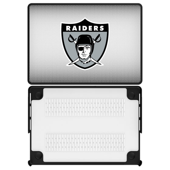 Oakland Raiders 1963 Historic Collection Linen Laptop Case-0