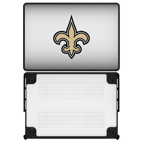 New Orleans Saints Linen Laptop Case-0