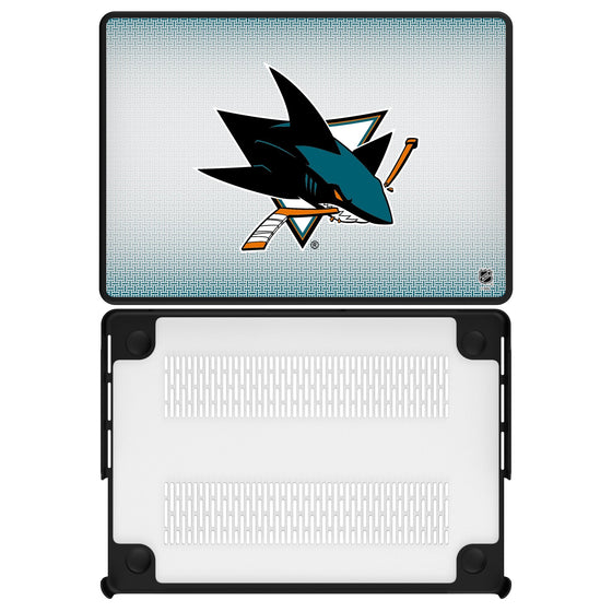 San Jose Sharks Linen Laptop Case-0