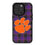 Clemson Tigers Plaid Magnetic Phone Case-0