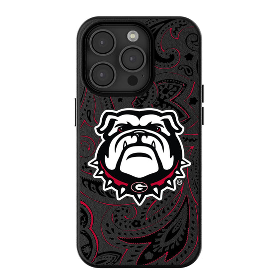 Georgia Bulldogs Paisley Magnetic Phone Case-0