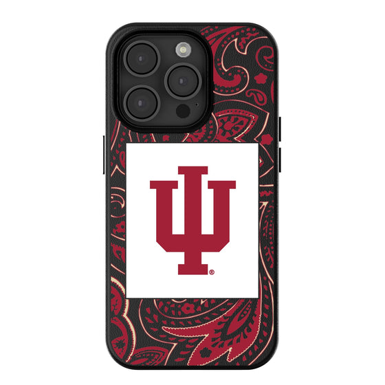 Indiana Hoosiers Paisley Magnetic Phone Case-0