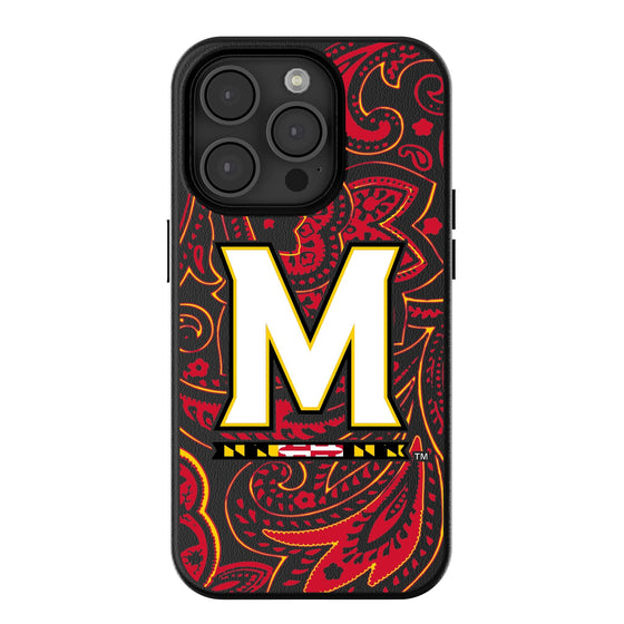 Maryland Terrapins Paisley Magnetic Phone Case-0