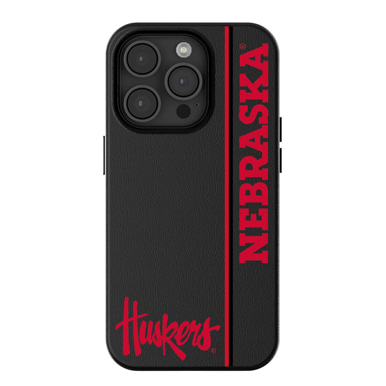 Nebraska Huskers Sidebar MagSafe Compatible Phone Case-0