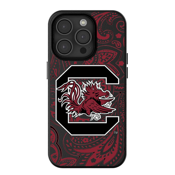 South Carolina Gamecocks Paisley Magnetic Phone Case-0