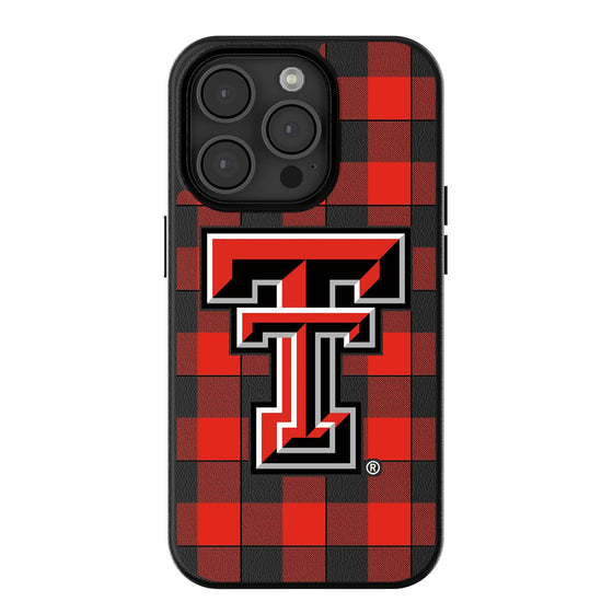 Texas Tech Red Raiders Plaid Magnetic Phone Case-0