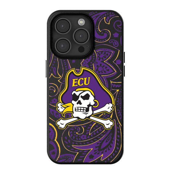 East Carolina Pirates Paisley Magnetic Phone Case-0