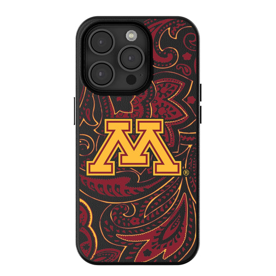 Minnesota Golden Gophers Paisley Magnetic Phone Case-0