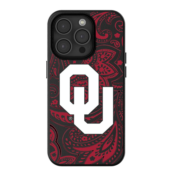 Oklahoma Sooners Paisley Magnetic Phone Case-0