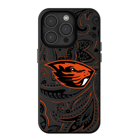 Oregon State Beavers Paisley Magnetic Phone Case-0