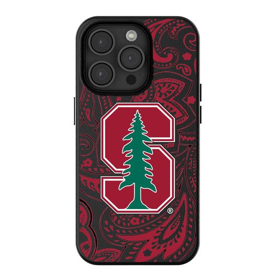 Stanford Cardinal Paisley Magnetic Phone Case-0