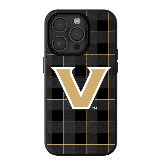 Vanderbilt Commodores Plaid Magnetic Phone Case-0