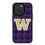 Washington Huskies Plaid Magnetic Phone Case-0