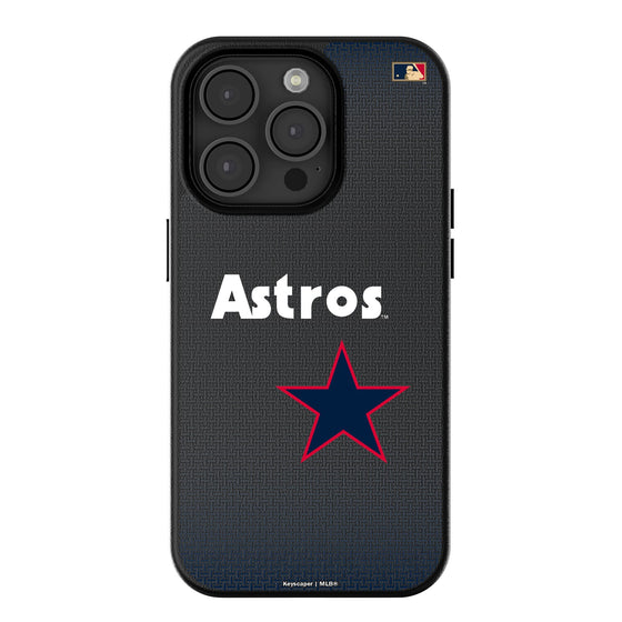 Houston Astros 1975-1981 - Cooperstown Collection Linen MagSafe Compatible Phone Case-0