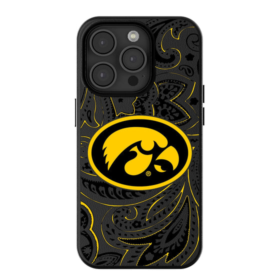 Iowa Hawkeyes Paisley Magnetic Phone Case-0