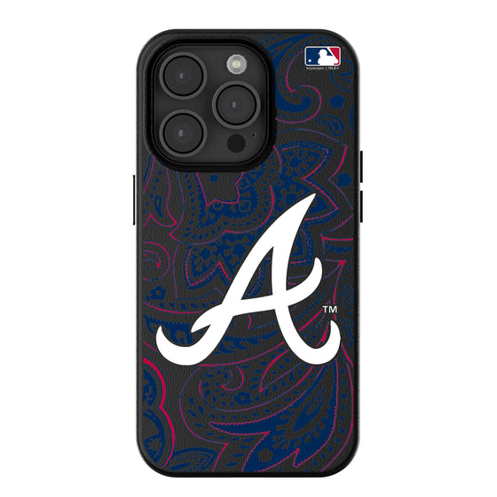 Atlanta Braves Paisley Magnetic Phone Case-0