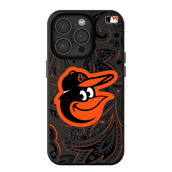 Baltimore Orioles Paisley Magnetic Phone Case-0