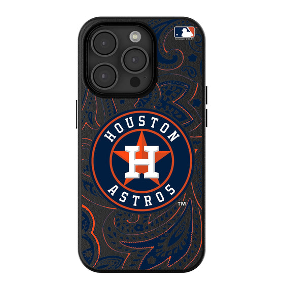 Houston Astros Paisley Magnetic Phone Case-0