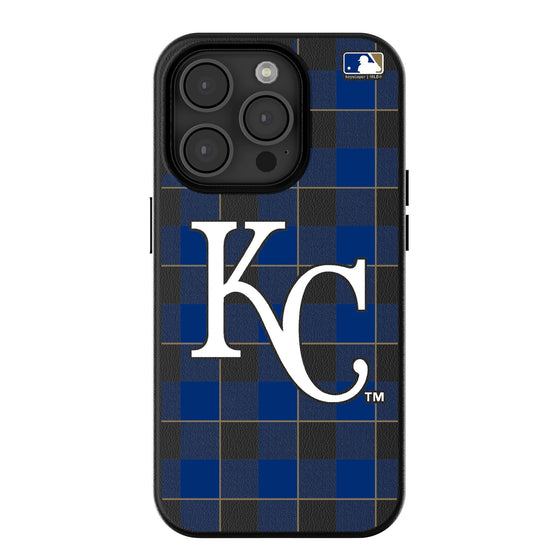 Kansas City Royals Plaid Magnetic Phone Case-0