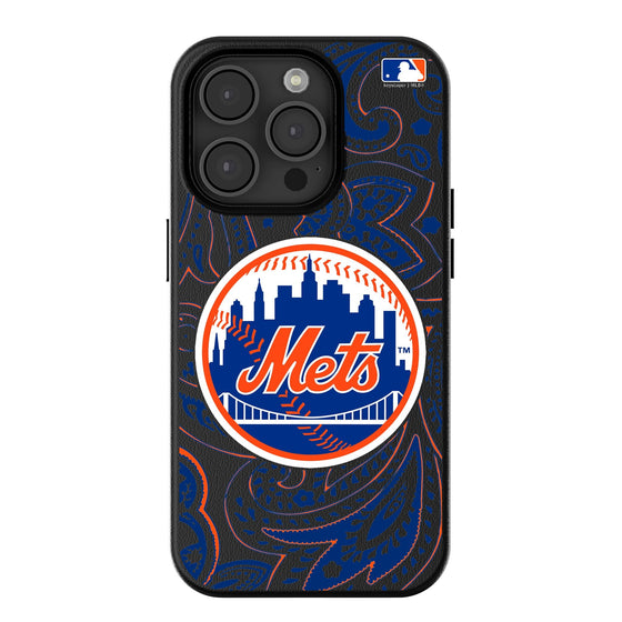 New York Mets Paisley Magnetic Phone Case-0