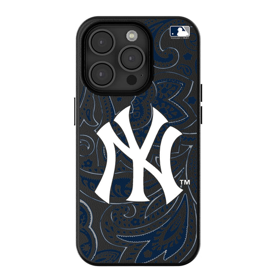 New York Yankees Paisley Magnetic Phone Case-0