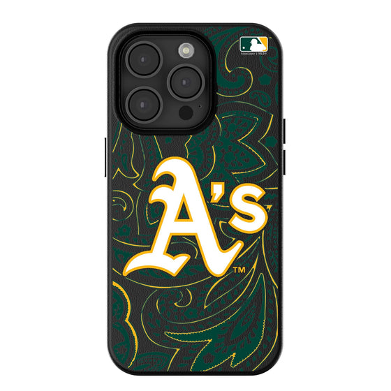 Oakland Athletics Paisley Magnetic Phone Case-0