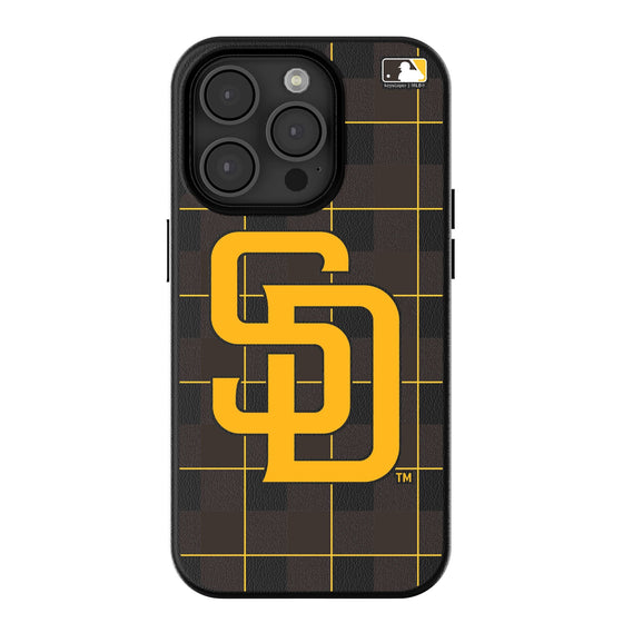 San Diego Padres Plaid Magnetic Phone Case-0